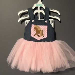 Infant Girls Overall Dress, 6-9 months